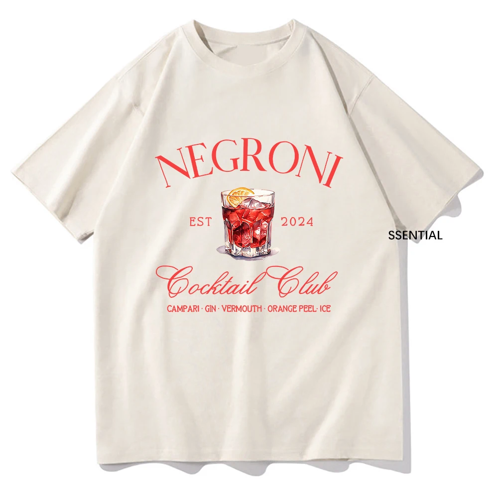 Street Fashion Types - Negroni 남녀공용 소셜 클럽 티셔츠, 패션