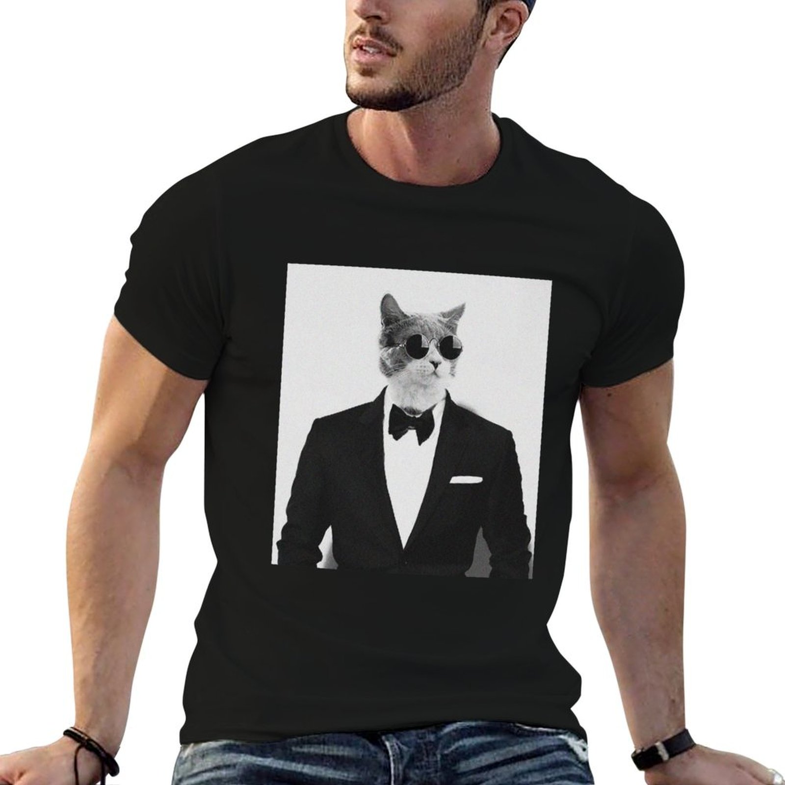 Street Fashion Quotes - Cat in Suit: 남성과 여성을 위한
