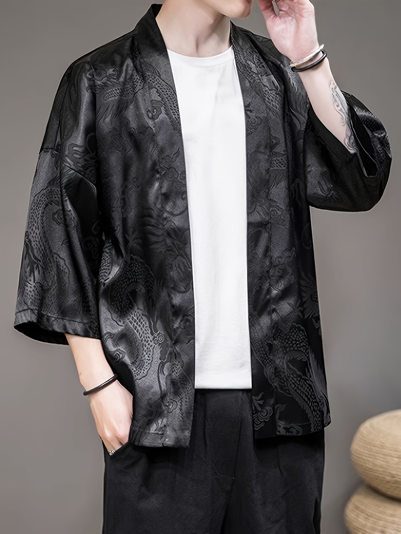 Street Fashion Designer - 2026년 여름 남성 기모노 3D 프린트