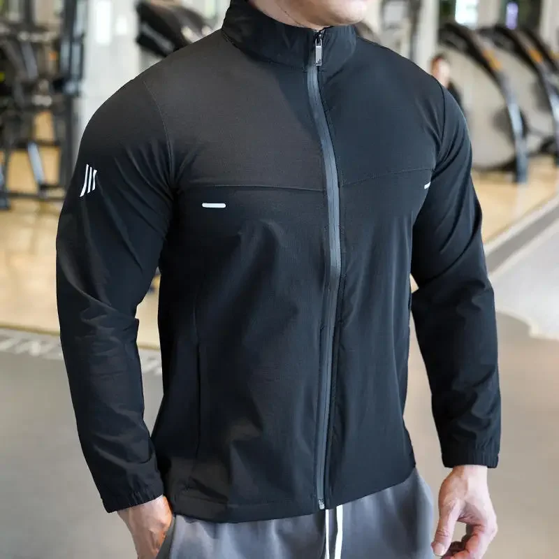 Reflective Jacket Running - 아이스 실크 얇은 셔츠 상의, 스포츠