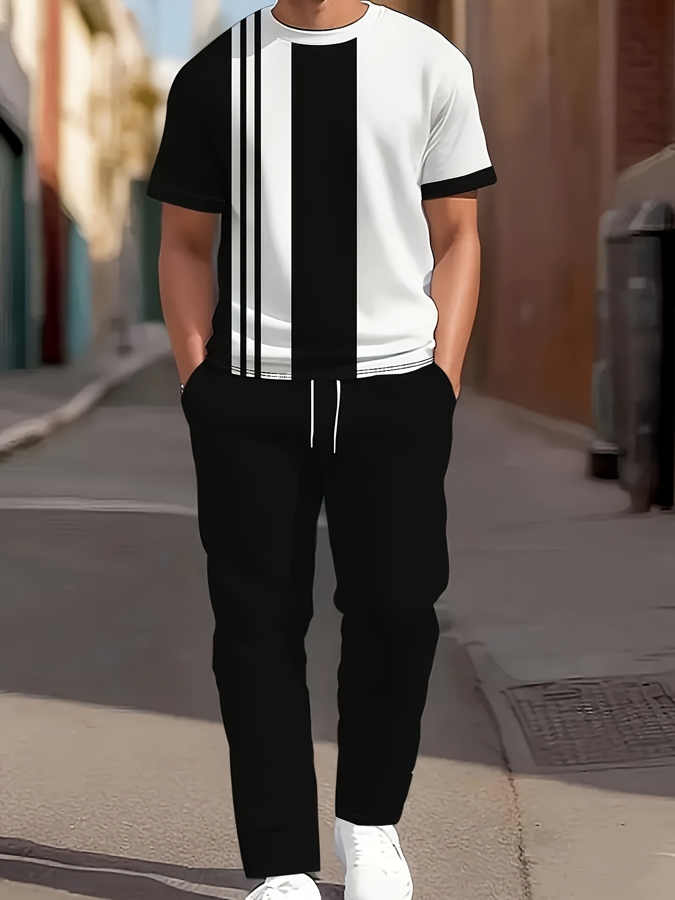 Street Fashion Summer 2026 - 2026 여름 신상 남성 반팔 긴바지