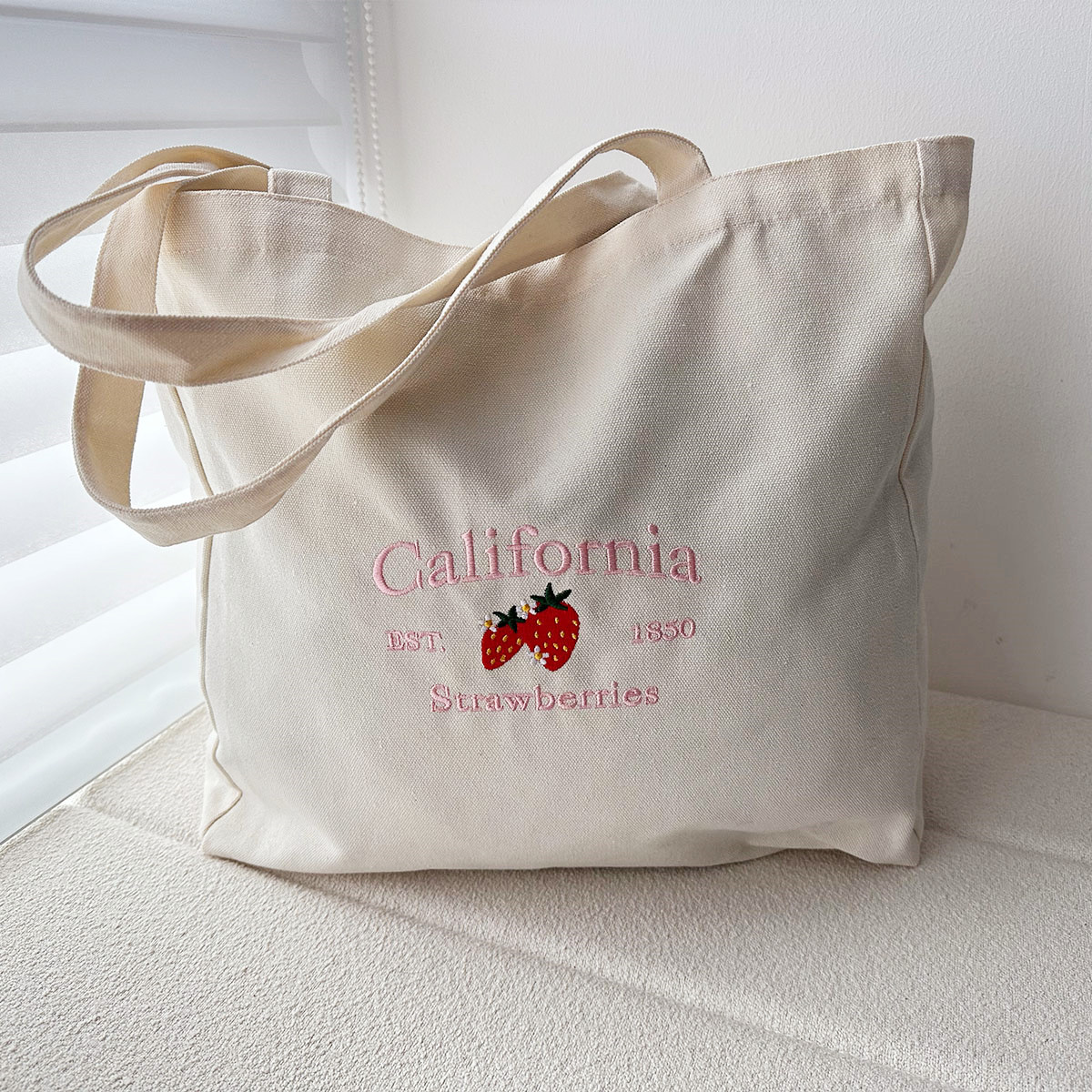 캘리포니아 EST.1850 딸기 빈티지 자수 미적 핸드 - Street Fashion California 리뷰 및 가격
