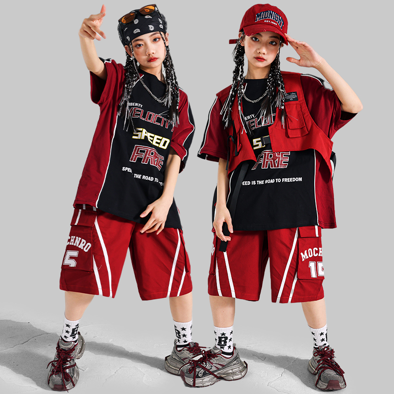 십대 패션 힙합 재즈 댄스 의상 티셔츠 반바지 의류 세 - Street Fashion Girl 리뷰 및 가격