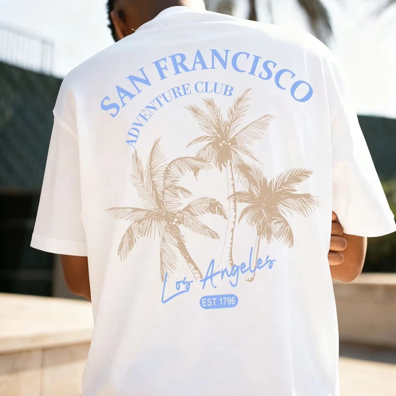 2026 여름 패션 뉴 캘리포니아 여행 디자인 프린트  - Street Fashion California 리뷰 및 가격