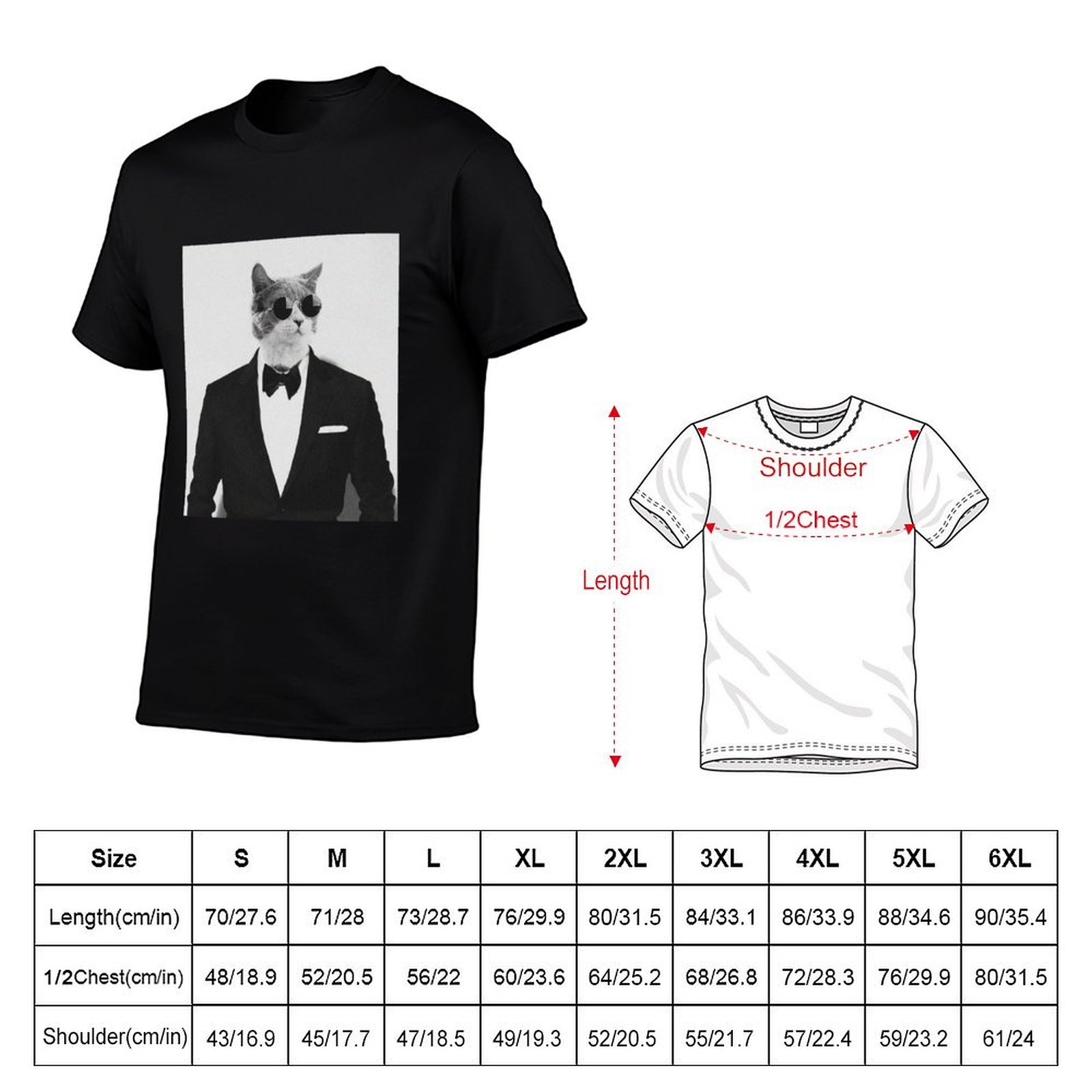 Cat in Suit: 남성과 여성을 위한 재미있는 인 - Street Fashion Quotes 리뷰 및 가격
