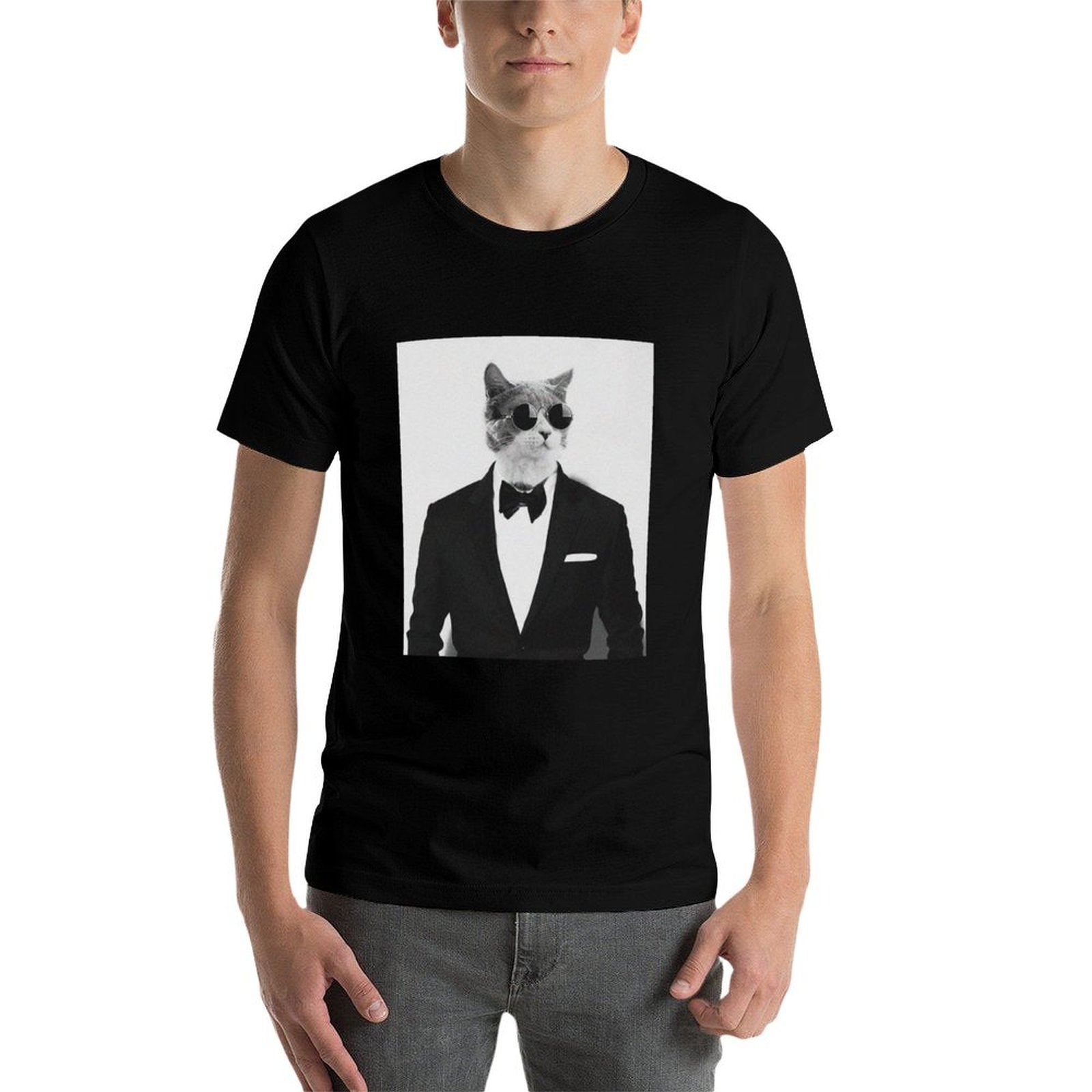 Cat in Suit: 남성과 여성을 위한 재미있는 인 - Street Fashion Quotes 리뷰 및 가격