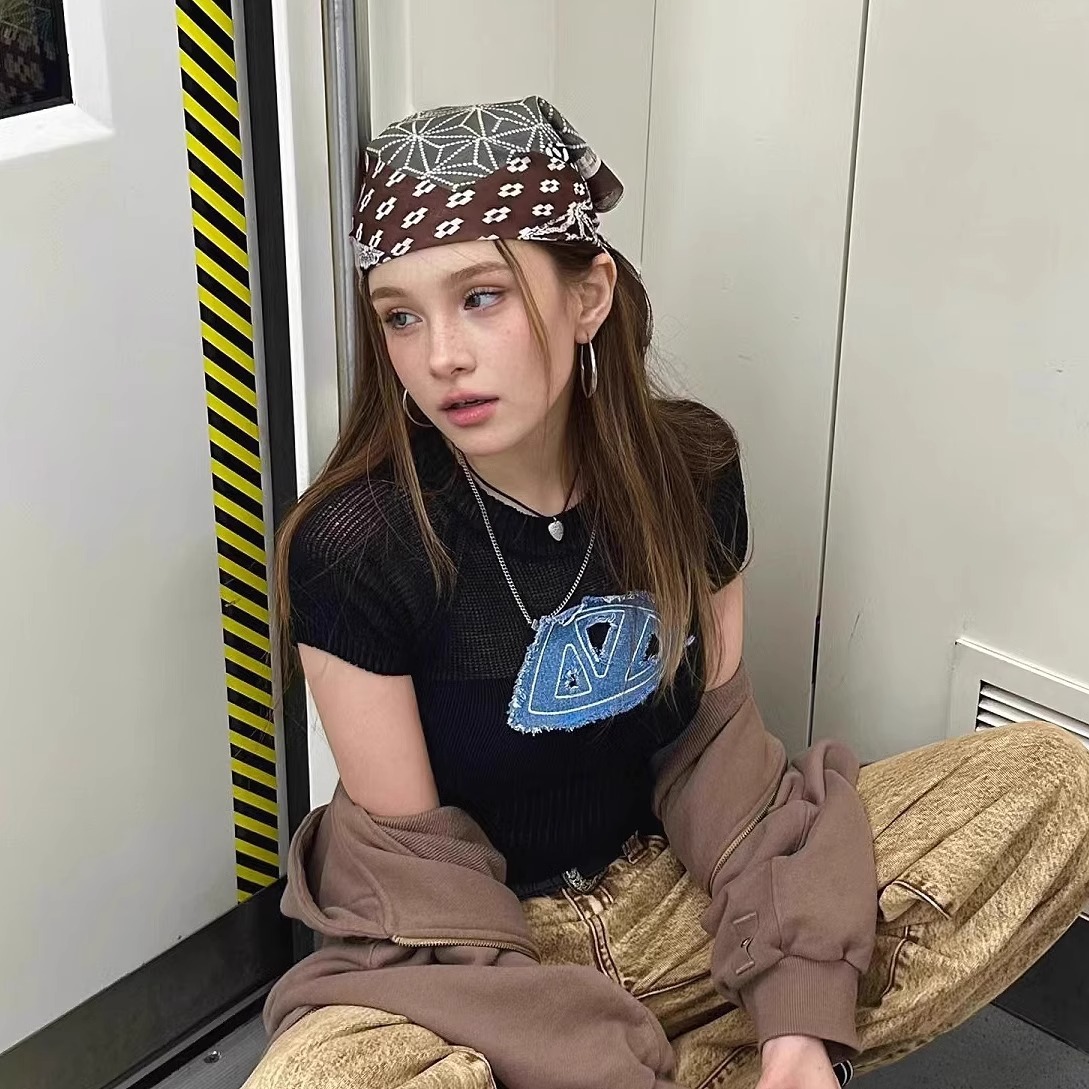 레트로 아메리칸 스타일 헤드스카프 헤어밴드 장식 트렌디 - Street Fashion Girl 리뷰 및 가격