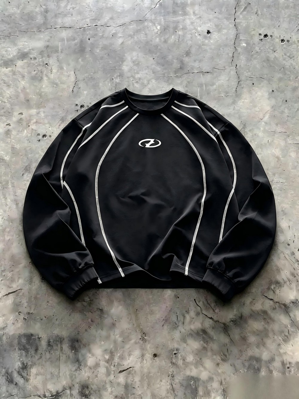 새로운 미국 남성 가을 미니멀리스트 레터 스트라이프 프 - Street Fashion News 리뷰 및 가격