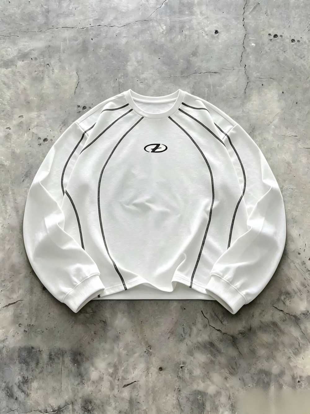 새로운 미국 남성 가을 미니멀리스트 레터 스트라이프 프 - Street Fashion News 리뷰 및 가격