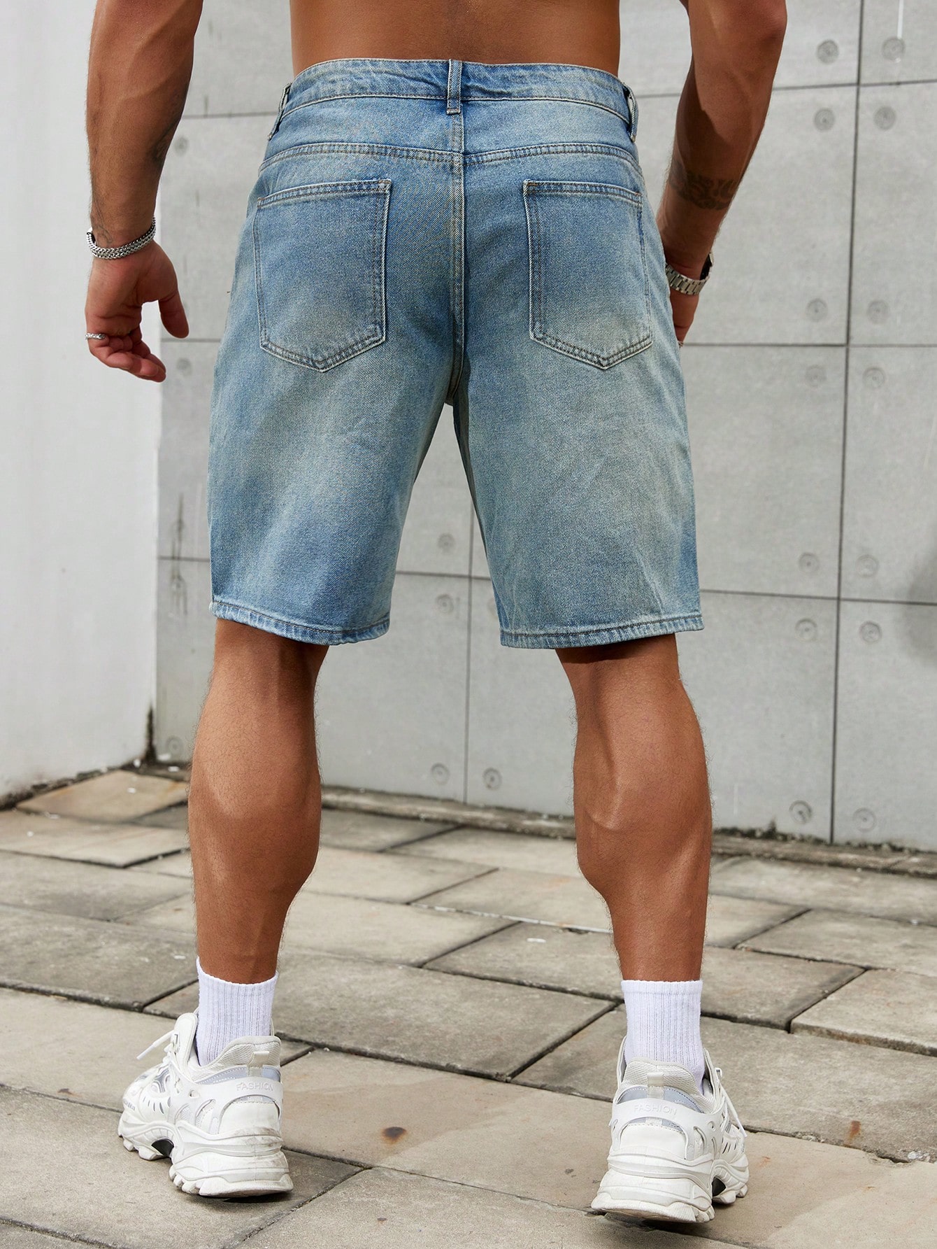 남성용 찢어진 짧은 청바지 브랜드 의류, 버뮤다 여름  - Street Fashion News 리뷰 및 가격