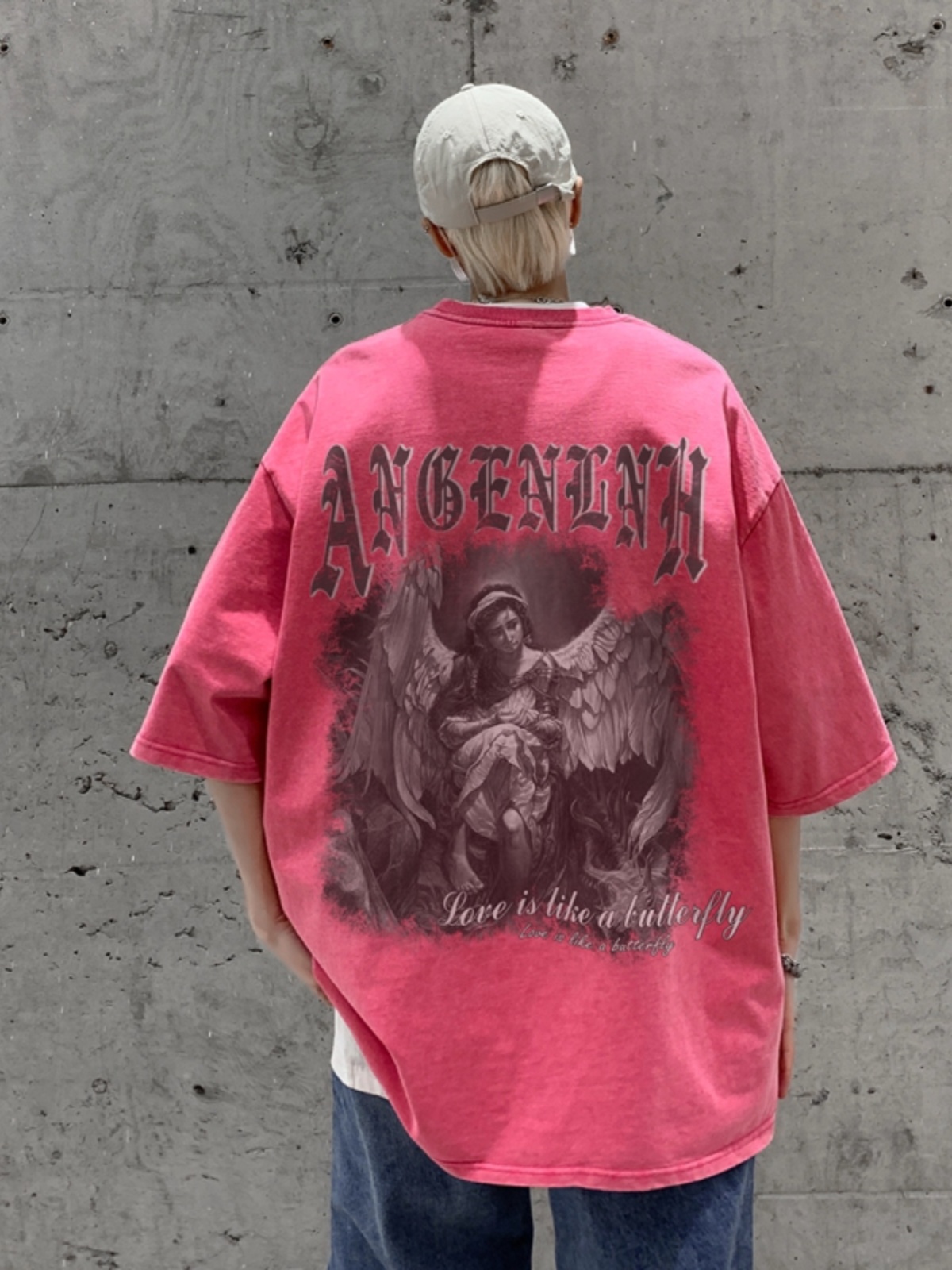 플러스 사이즈 고딕 스타일 레터 프린트 상의, 유럽 미 - Street Fashion Types 리뷰 및 가격