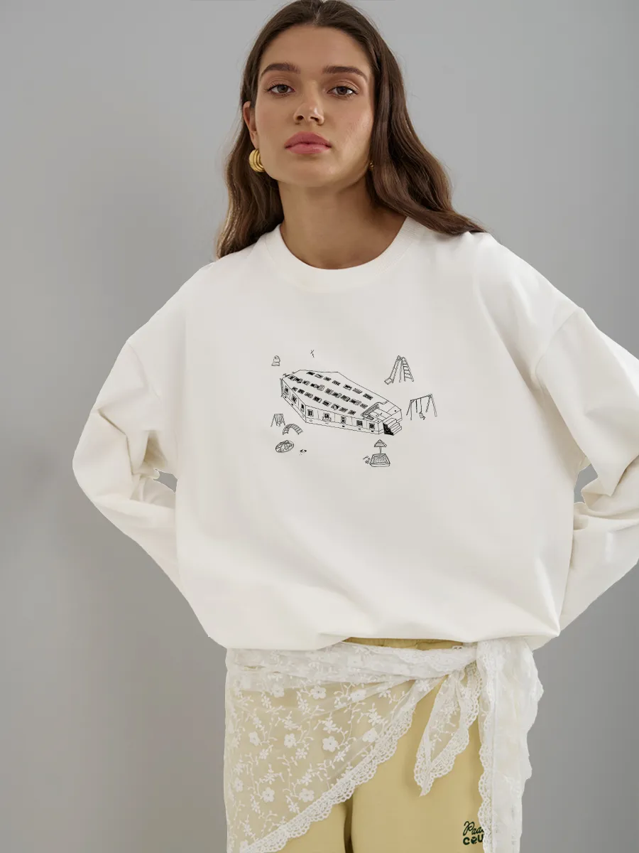 가을 100% 코튼 여성 긴팔 티셔츠 미니멀리스트 라인 - Longline Tee Oversized 리뷰 및 가격
