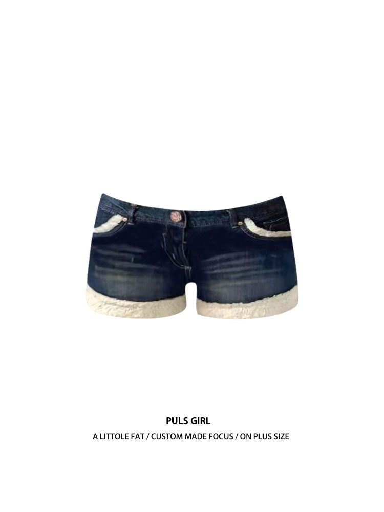 로우 웨이스트 부츠컷 데님 반바지 여성 겨울 패션 슬림 - Street Fashion Girl 리뷰 및 가격