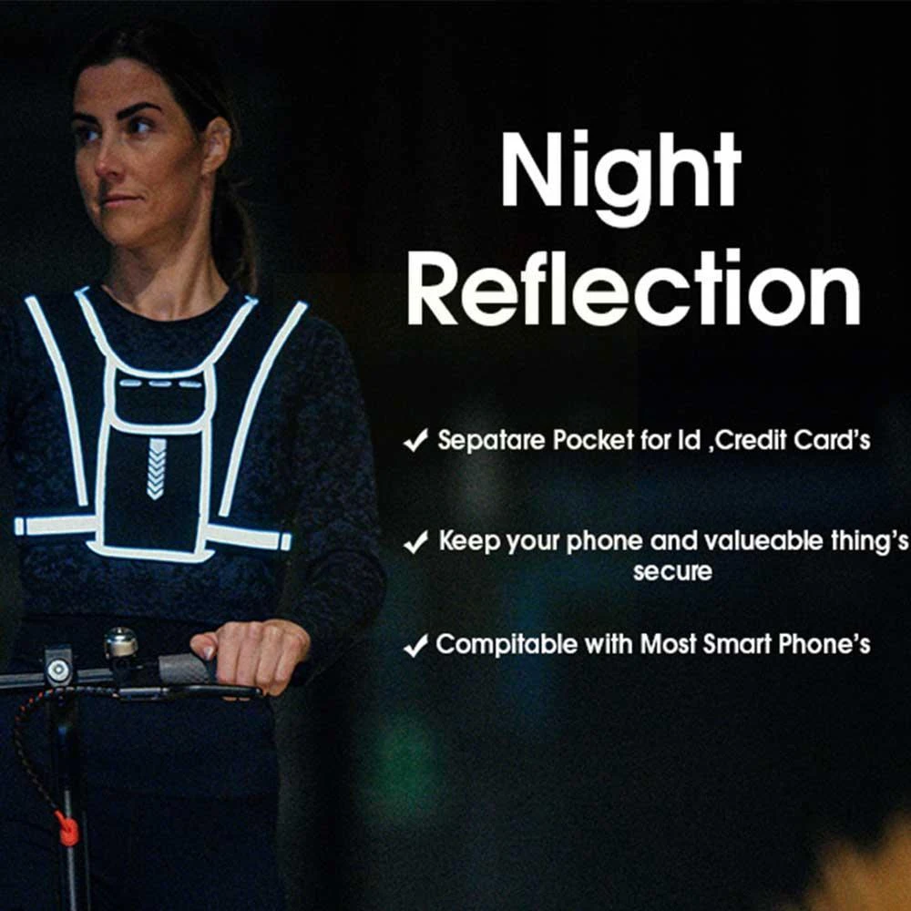 남녀공용 러닝 조끼, 방수 휴대폰 및 키 파우치, 반사 - Reflective Jacket Running 리뷰 및 가격