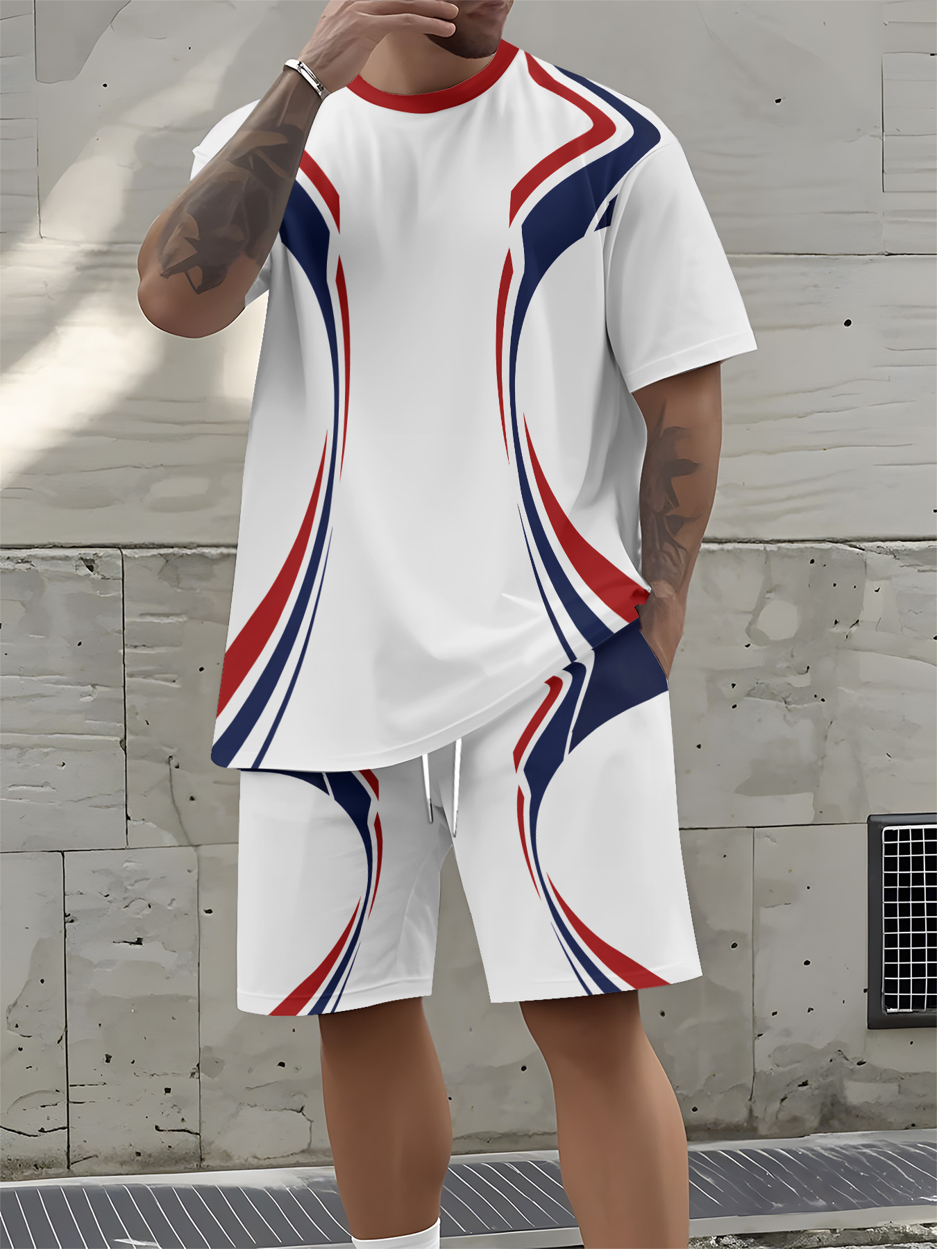 뉴욕시 그래픽 디자인의 캐주얼 스트리트 스타일 남성 티 - Street Style New York Fashion 리뷰 및 가격