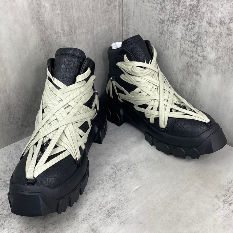 남성 명품 패션 펑크 고딕 오리지널 가죽 부츠 블랙 디 - Street Fashion Designer 리뷰 및 가격