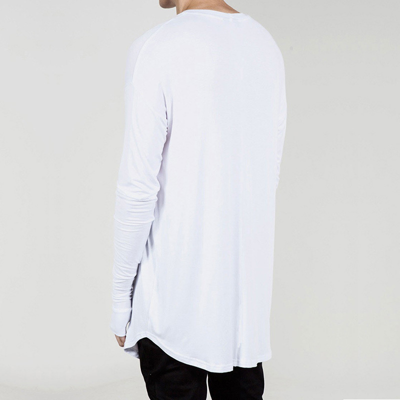 남성 롱라인 엄지손가락 구멍 긴팔 티셔츠 베이직 힙스터 - Longline Tee Oversized 리뷰 및 가격